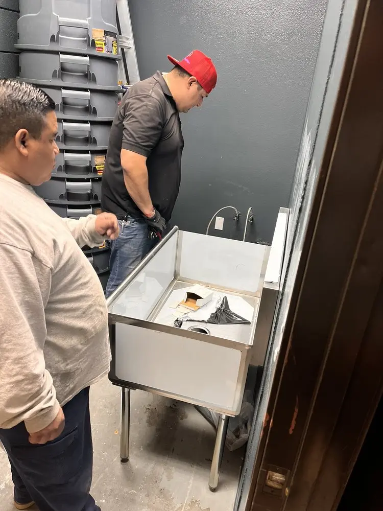 Commercial plumbing and sink installation in Fenwick Crossroads